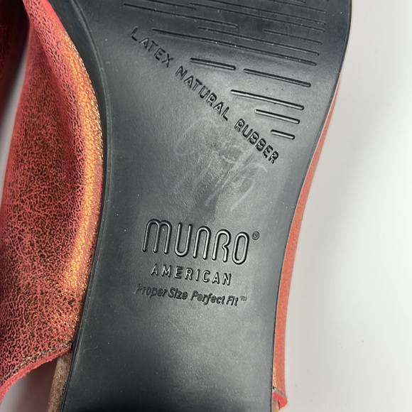 Munro Abby Crackle Open Toe Slingback Sandals Sz: 8.5SS - Picture 8 of 12